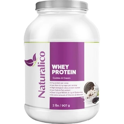 Naturalico Whey Protein, бисквитки със сметана, 907 g, Naturalico