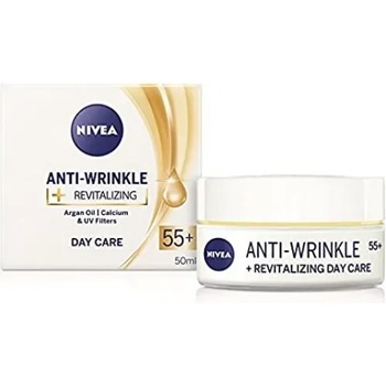 Nivea Anti-Wrinkle + Revitalizing Day Care 55+ - Регенериращ дневен крем за лице против бръчки 50мл