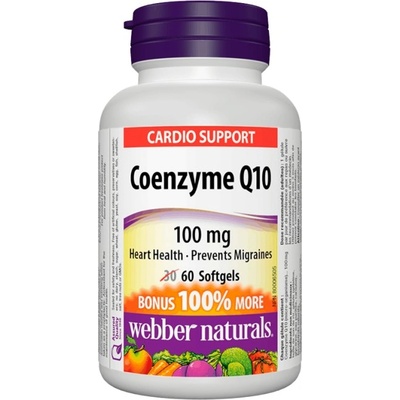 Webber Naturals Coenzyme Q10 100 mg [60 Гел капсули]