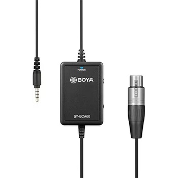 BOYA Адаптер Boya - BY-BCA60, XLR/3.5 mm TRRS, черен (BY-BCA60)