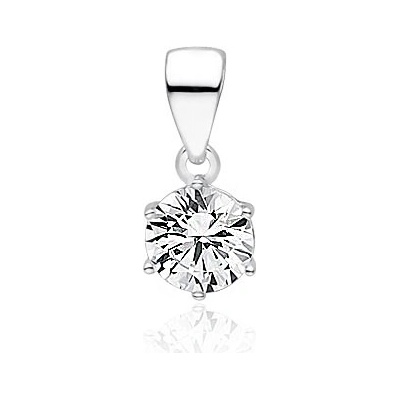 OLIVIE Stříbrný přívěsek 6mm ZIRKON 7161