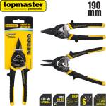 Topmaster Professional Ножица за ламарина усилена права 190mm TMP (370721)