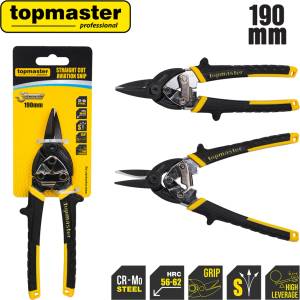 Topmaster Professional Ножица за ламарина усилена права 190mm TMP (370721)