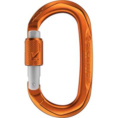 Climbing Technology Винтов карабинер Climbing technology Obx Bgl Screwgate carabiner - Titanium / Orange / Titanium - размер One Size (322-0237-0111)