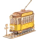 Robotime Drevené 3D puzzle Historická električka 145 ks