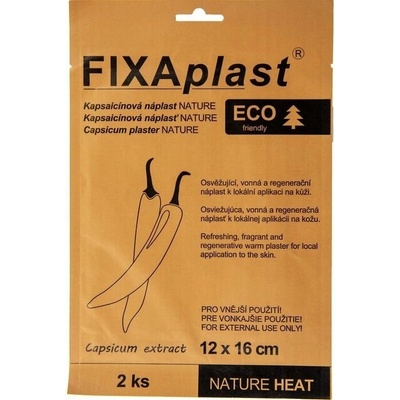 Fixaplast Náplast Eco hřejivá Kapsaicinová 2 ks