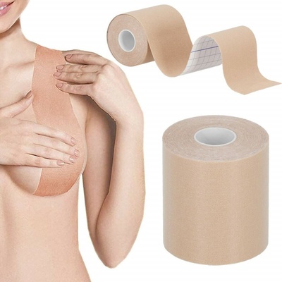 Push-up páska na prsa 7,5cm x 5m, béžová SPRINGOS BOOB – Zboží Dáma