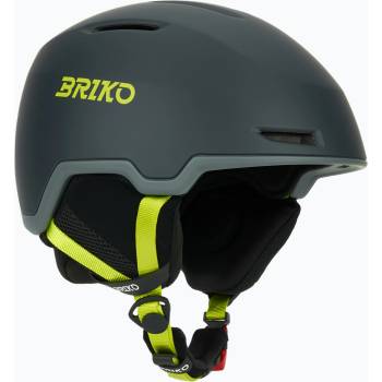 Briko Скиорска каска Briko Aran matt shark grey/light grey/electric lime