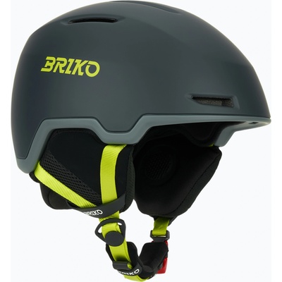 Briko Скиорска каска Briko Aran matt shark grey/light grey/electric lime