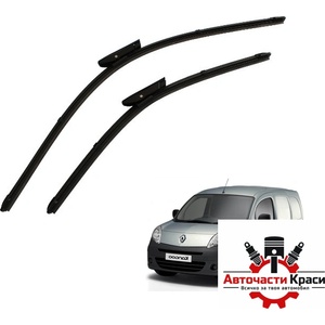 Paolo Предни чистачки съвместими с Renault Kangoo - (2009) 2бр/к-т (65190) - avtochastikrasi