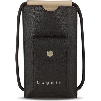 Bugatti crossbody kabelka na mobil ELLA tmavě hnědé