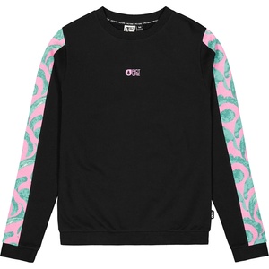 Picture Дамски пуловер Picture Women's Blayr Printed Crew Jumper - Black / Wasania (117-3561-0114)