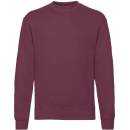 Fruit of the Loom mikina Classic Set-In Sweat Burgundy