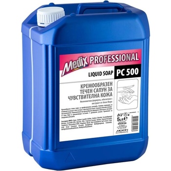 Medix Professional Течен сапун, кремообразен, за чувствителна кожа, PC 500, 5 L