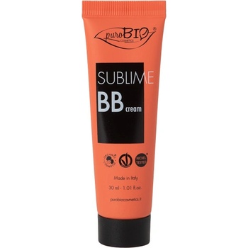 puroBIO Cosmetics Sublime Liquid Foundation vodeodolný tekutý make-up 02 30 ml