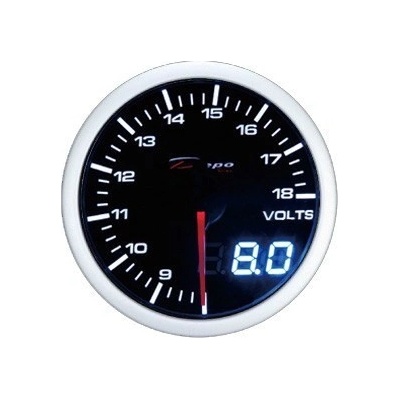 DRACING Prídavný budík Depo Racing Voltmeter Dual 52 mm