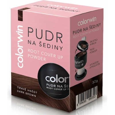 Colorwin pudr na šediny tmavě hnědý 3,2 g