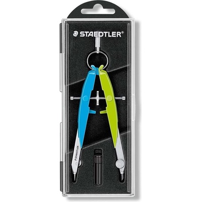 Staedtler kružítko Mars Comfort Neon 2-dílná sada vysoká přesnost modrá-zelená