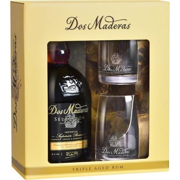 Dos Maderas Seleccion 42% 0,7 l (dárkové balení 2 sklenice)