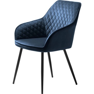 Unique Furniture Син тапициран трапезен стол с подлакътници Milton - Unique Furniture (38460010)