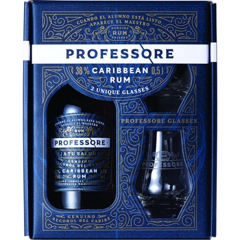Professore Rum 38% 0,5 l (dárčekové 2 poháre)