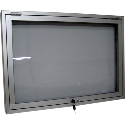 Expoint Závesná vitrína s úzkym profilom s otváraním nahor 6 x A3 , 1040 x 980 x 69 mm