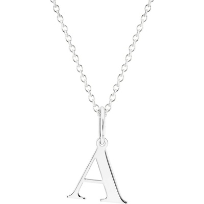 Gemmax Řetízek s písmenem „A“ bílé zlato GUSWN-43431-39271