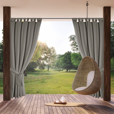 Takoy Závěs GARDEN na zahradu a terasu z voděodolné látky na poutkách se suchým zipem 155 x 240 cm-HF-467068 | 155 x 240 cm