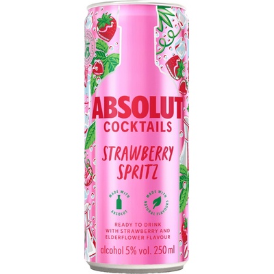 Absolut Cocktails Strawberry Spritz 5% 0,25 l (holá láhev) – Zboží Dáma