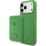 Lacoste Iconic Petit Pique MagSafe Задний чехол + Портфейл за iPhone 17 Pro Max Green Lacoste | Zelen | МЪЖЕ | UNI