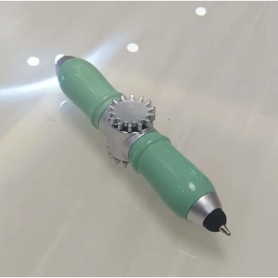 Světelný Fidget Spinner Pen zelený