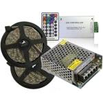  Комплект 10m LED лента RGB 30 LED/м с RF контролер, 5 A захранване (1137)