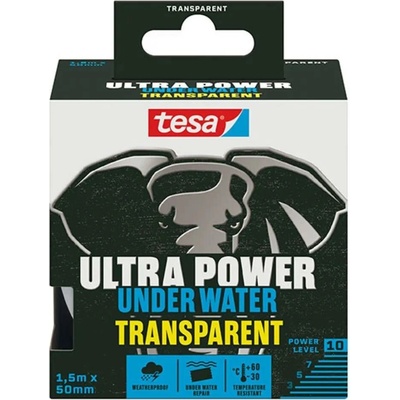 Tesa Ultra Power Underwater Vodotěsná lepicí páska 1,5 m x 50 mm transparent
