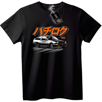 NOONEBRAND Тениска AE86 Хачироку - S, Black