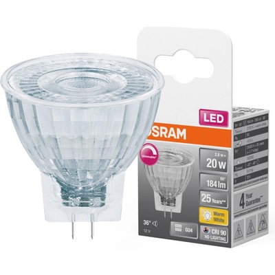 Ledvance LED žiarovka, GU4, 3,2 W, 184lm, 2700K, teplá biela