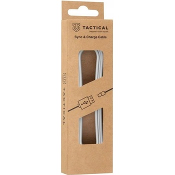 Tactical KP31185 Smooth Thread USB-C/Lightning, 0,3m, bílý