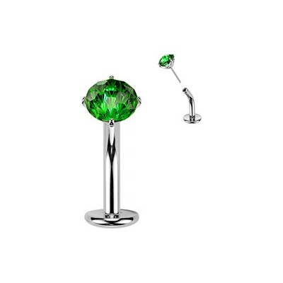 Šperky4U Obrácený PUSH IN piercingu do pupíku TITAN TIT1621-G
