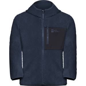 Jack Wolfskin Детско поларено яке Jack Wolfskin Kid's Ice Curl Hood Jacket Fleece jacket - Midnight Sky - размер 176 (EU) (703-4139-0718)