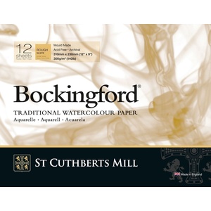 St Cuthberts Mill Bockingford Rough Скицник 12 31 x 23 cm 300 g White (T47430001011C)