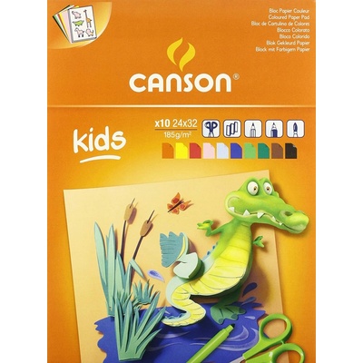 Canson Kids farebný skicár 185 g/m²10 listov 24 x 32 cm