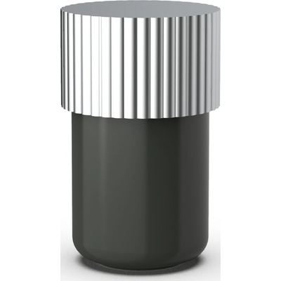 Decor Walther Koupelnová dóza Of Line se stříbrným víčkem 7,6 cm černá