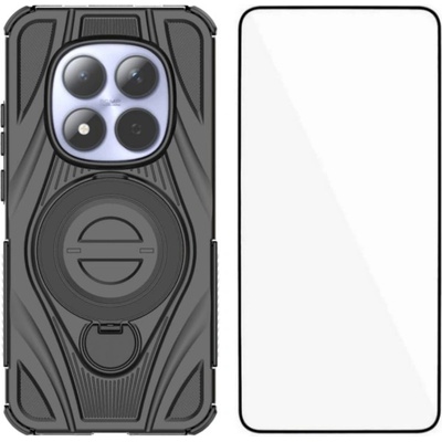 Xiaomi Защитен калъф WANLONFENG XH за Xiaomi Redmi Note 15 Pro+ 5G / Poco M8 Pro 5G със Стойка - PC+TPU, Вкл. Протектор - 6 Цвята