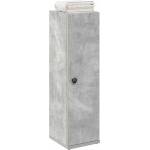 vidaXL Шкаф за баня с държач за ролки, бетонно сив, 20, 5x22x72 см (858518)