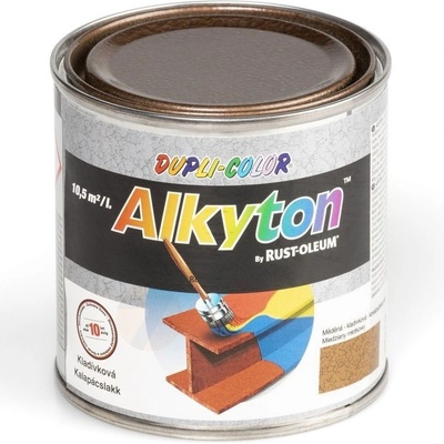 Rust Oleum ALKYTON - kladivková medená, vrchná a základná farba na kov a drevo 250ml, alkyton kladivková medená, 750ml, TFarb