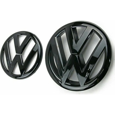 VW GOLF VII MK7 (2014-2017) přední a zadní znak, logo (13,5cm a 11cm) - černá lesklá | Zboží Auto