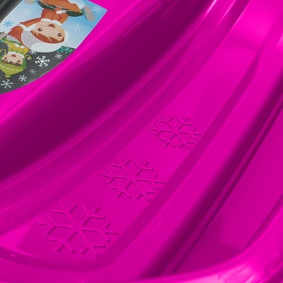BAYO Plastové boby s opěradlem a brzdami SPEED BOB růžová