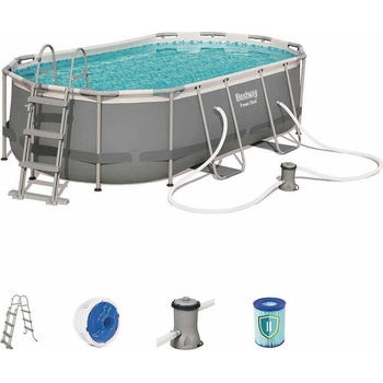 Bestway Басейн с метална рамка Bestway, 427 х 250 х 100см, 56620 (56620B)