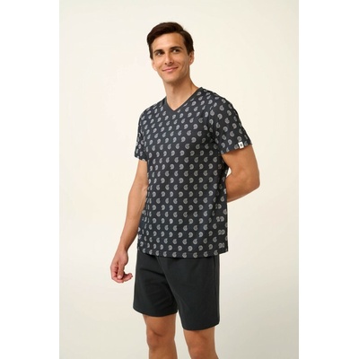 Vamp Pyjamas pánské pyžamo 22601 102 Dark Grey