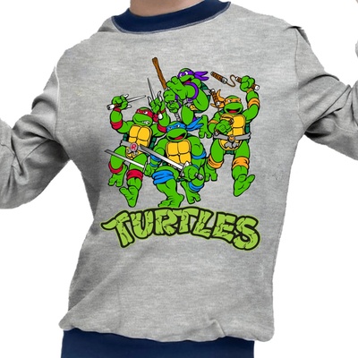 Jaks pyžamo Ninja želvy šedé
