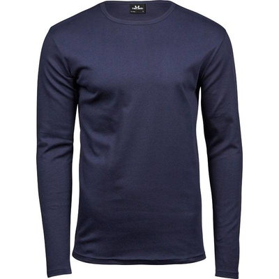 Tee Jays 530 pánske tričko Interlock s dl. rukávom modré navy